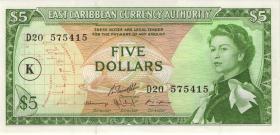Ost Karibik / East Caribbean P.14l 5 Dollars (1965) (1) 