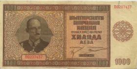Bulgarien / Bulgaria P.061a 1.000 Leva 1942 (3+) 