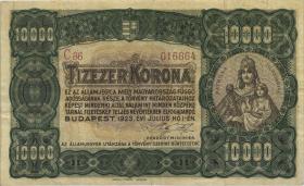 Ungarn / Hungary P.077 10.000 Kronen 1923 (3) 