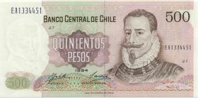 Chile P.153e 500 Pesos 1994 (1) 
