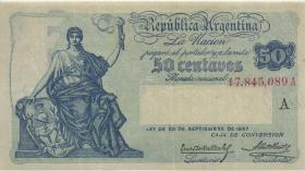 Argentinien / Argentina P.242A 50 Centavos L.1897 A (2) 