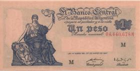 Argentinien / Argentina P.257 1 Peso L.1947 M (1) 