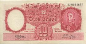 Argentinien / Argentina P.270 10 Pesos (1954-63) (2) 