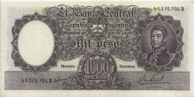 Argentinien / Argentina P.279b 1.000 Peso (1966-69) (2) U.3 