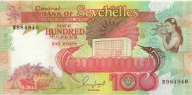 Seychellen / Seychelles P.35 100 Rupien (1989) Serie B (1) 