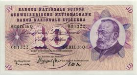Schweiz / Switzerland P.45e 10 Franken 1959 (1) 