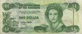 Bahamas P.51 1 Dollar 1974 (1992) (3) 