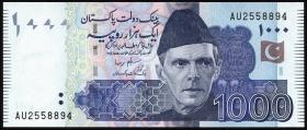 Pakistan P.50d 1000 Rupien 2009 (1) 