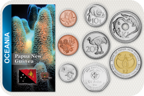 Kursmünzensatz Papua-Neuguinea 