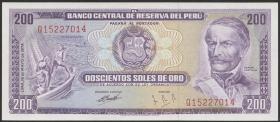 Peru P.103b 200 Soles de Oro 16.5.1974 (1) 