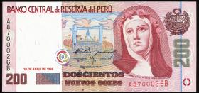 Peru P.162 200 Nuevos Soles 1995 (1) 