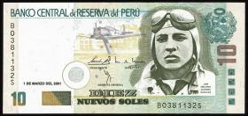 Peru P.174 10 Nuevos Soles 1.3.2001 (1) 