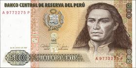Peru P.134b 500 Intis 1987 (1) 