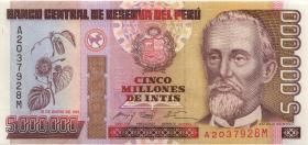 Peru P.150 5.000.000 Intis 1991 (1) 