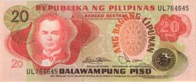 Philippinen / Philippines P.162b 20 Piso (1978)  (1) 