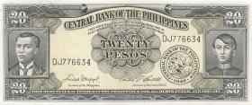 Philippinen / Philippines P.137d 20 Pesos (1949-69) (1) 