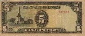 Philippinen / Philippines P.110 5 Pesos (1943) (3) 