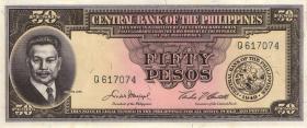 Philippinen / Philippines P.138d 50 Pesos (1949-1969)  (1) 