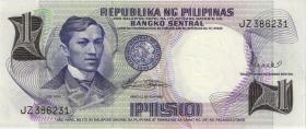 Philippinen / Philippines P.142b 1 Piso (1969) (1) 
