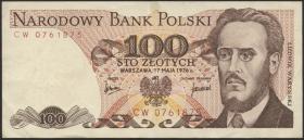 Polen / Poland P.143b 100 Zlotych 1976 (3) 