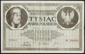 Polen / Poland P.022F 1000 Mark 1919 (2) 