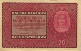 Polen / Poland P.026 20 Marek 1919 (1-) 