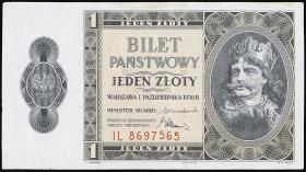 Polen / Poland P.050 1 Zloty 1938 IL (1/1-) 