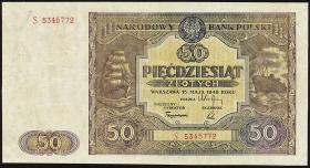 Polen / Poland P.128 50 Zlotych 1946 (3+) 