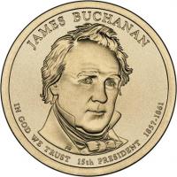 USA 1 Dollar 2010 15. Buchanan 