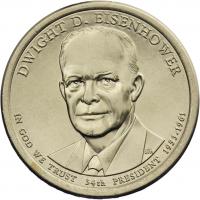 USA 1 Dollar 2015 34. Dwight D. Eisenhower 