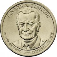 USA 1 Dollar 2015 36. Lyndon B. Johnson 