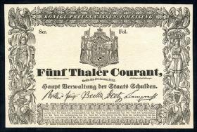 Preußen 5 Thaler 1835 Blankette ohne Wertaufdruck (1) 