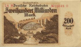 PS1274 Reichsbahn Karlsruhe 200 Milliarden Mark 1923 (2) 