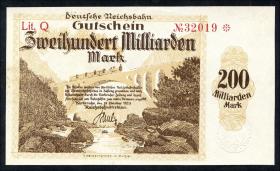 PS1275 Reichsbahn Karlsruhe 200 Milliarden Mark 1923 (1) 