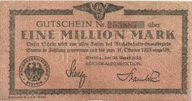 PS1360 Reichsbahn Stettin 1 Millionen Mark 1923 (3) 