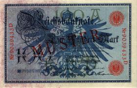 R.033M 100 Mark 1908 MUSTER Aufdruck (2) 