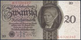 R.169: 20 Reichsmark 1924 H/X (2) 