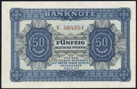 R.339a: 50 Pfennig 1948  6-stellig Serie V (1) 