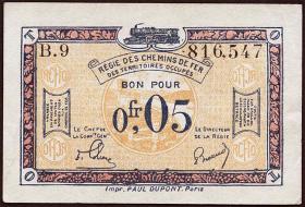 R.855a: Rheinland 0,05 Franc (1923) (2) 