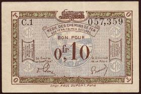 R.856a: Rheinland 0,10 Franc (1923) (2) 