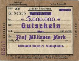 MG076.04 Recklinghausen 5 Millionen Mark 1923 (3) 