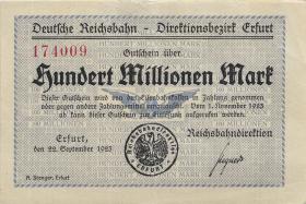 PS1205 Reichsbahn Erfurt 100 Million Mark 1923 (3) 