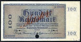 R-BAY 24M: 100 Reichsmark 1924 (2+) 
