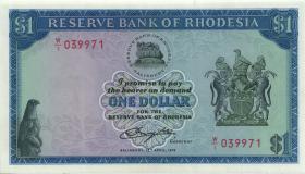 Rhodesien / Rhodesia P.34r 1 Dollar 18.4.1978 W/1 (1) 