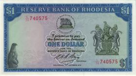 Rhodesien / Rhodesia P.30k 1 Dollar 15.10.1974 (1) 
