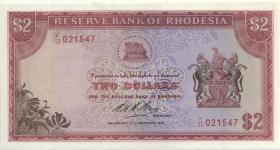 Rhodesien / Rhodesia P.31a 2 Dollars 17.2.1970 (1/1-) 