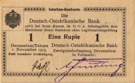 R.916n: Deutsch-Ostafrika 1 Rupie 1915 U (1-) 