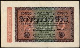 R.084c: 20000 Reichsmark 1923 (2) 