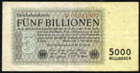 R.127a 5 Billionen Mark 1923 (3) Reichsdruck 