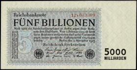 R.127c: 5 Billionen Mark 1923 (2+) 